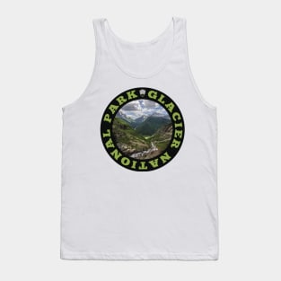 Glacier National Park circle Tank Top